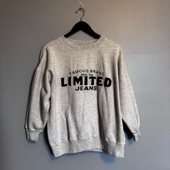 Limited Jeans Other - Vintage Limited Jeans Sweatshirt Gray Crewneck Graphic Pullover Womens Medium M